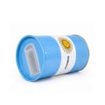Yerbera de Lata, Diseño Bandera Argentina (15x9cm aprox) - Imagen 2