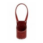 Porta Mate de Cuero, Diseño Sol Argentino - Color Marron - Imagen 5