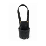 Porta Mate de Cuero, Diseño Sol Argentino - Color Negro - Imagen 5