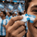 Maquillaje Argentina Facial Pintura Artística Bandera - Imagen 5