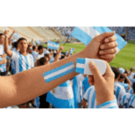 Maquillaje Argentina Facial Pintura Artística Bandera - Imagen 4