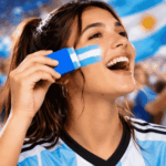 Maquillaje Argentina Facial Pintura Artística Bandera