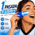 Maquillaje Argentina Facial Pintura Artística Bandera - Imagen 3