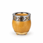 Mate Imperial Algarrobo Premium con Base de Bolitas (12x8cm aprox.) - Imagen 6