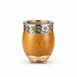 Mate Imperial Algarrobo Premium con Base de Bolitas (12x8cm aprox.) - Imagen 2