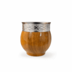 Mate Imperial Algarrobo con Guarda de Acero, Laqueado Brilloso (10x9cm aprox.) - Imagen 5