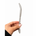 Bombilla Pico De Loro Acero Inoxidable Caño Trenzado (Cincelado) (17cm) - Imagen 2