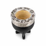 Mate Imperial Guarda Alpaca Grabado Messi Color Negro (10x10cm aprox) - Imagen 3