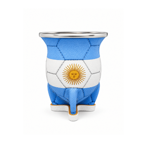 kurupi menta y limon (7) Mate Camionero Diseño Pelota Argentina (12x10cm aprox) - Imagen 1
