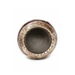 Mate Torpedo Virola Cincelada Cuero Diseño Pelota Con Base - Color Marron (14x7cm aprox) - Imagen 5