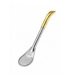 Bombilla Pico De Loro Gold Acero/Bronce (17cm aprox) - Imagen 4