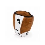 Mate Ranchero Artesanal Animal Print Blanco y Negro (10x8cm aprox) - Imagen 5