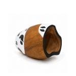 Mate Ranchero Artesanal Animal Print Blanco y Negro (10x8cm aprox) - Imagen 4