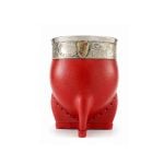 Mate Imperial Guarda Alpaca, Color Rojo - Dije River (13x10cm)