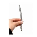 Bombillon Acero Inoxidable Caño Trenzado (Cincelado) (17cm aprox) - Imagen 2