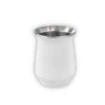 Matero Acero Inoxidable Termico - Color Blanco (10x7cm aprox) - Imagen 2