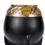 Mate Torpedo Virola Cincelada Dije Boca Juniors Color Negro (14x7cm aprox) - Imagen 5